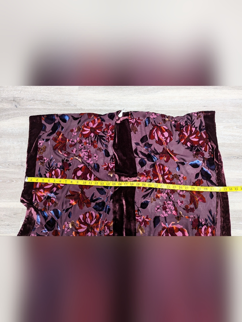 J Jill Velvet Burnout Kimono Topper One Size Boho Romance - Picture 14 of 14